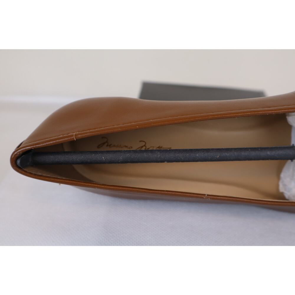 Massimo Matteo Domenique Ballerina Women's Caramel Brown Leather Size 8M - Picture 6 of 8